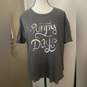 Wildfox "Sunny Days" Graphic Tee Women's Medium Large Short Sleeve
